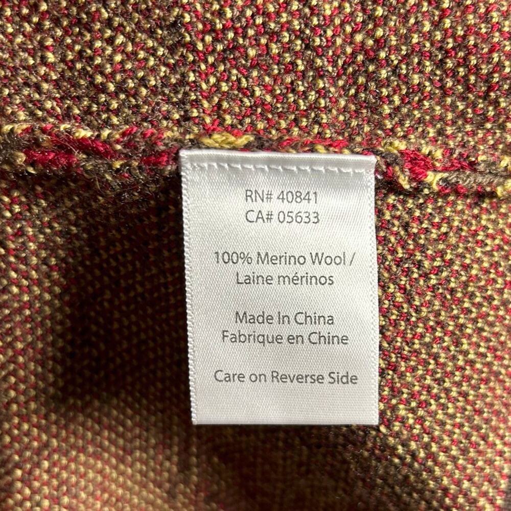 Icelandic 100% Merino Wool Cardigan Duster Nordic Fair Isle Ski Cabin Luxury XL - Picture 10 of 12